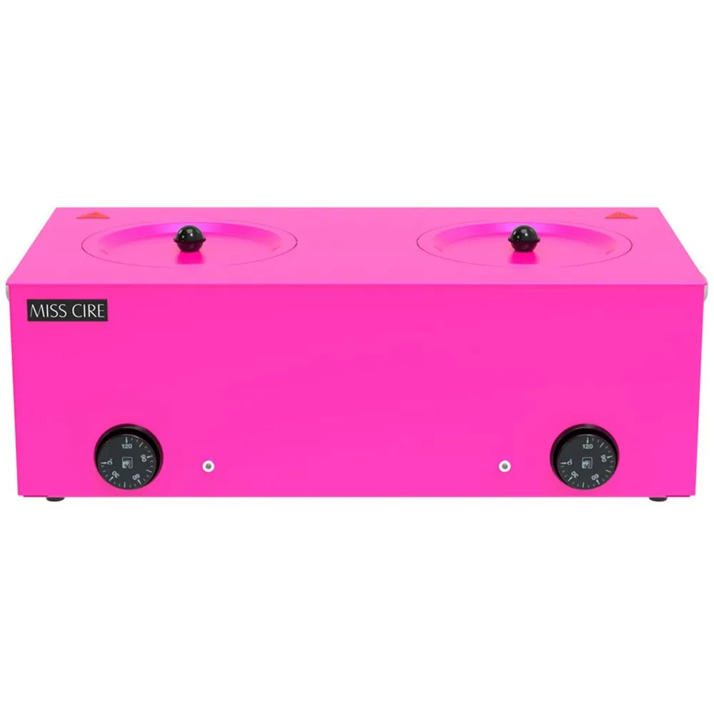 Miss Cire Large Double Neon Hot Pink Wax Warmer - 5 Lbs x 2 ( 10 Lbs. total)