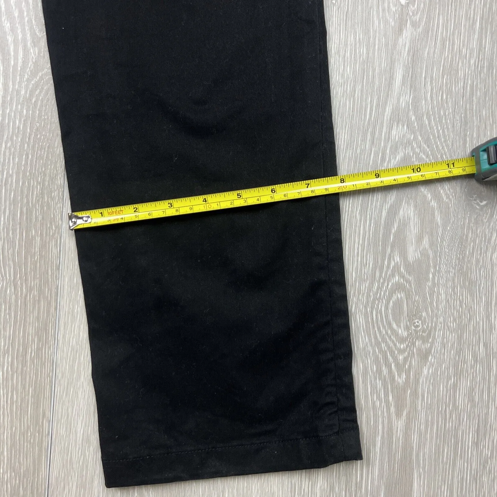 MJ Bale Mens Black Slim Chinos Size 36