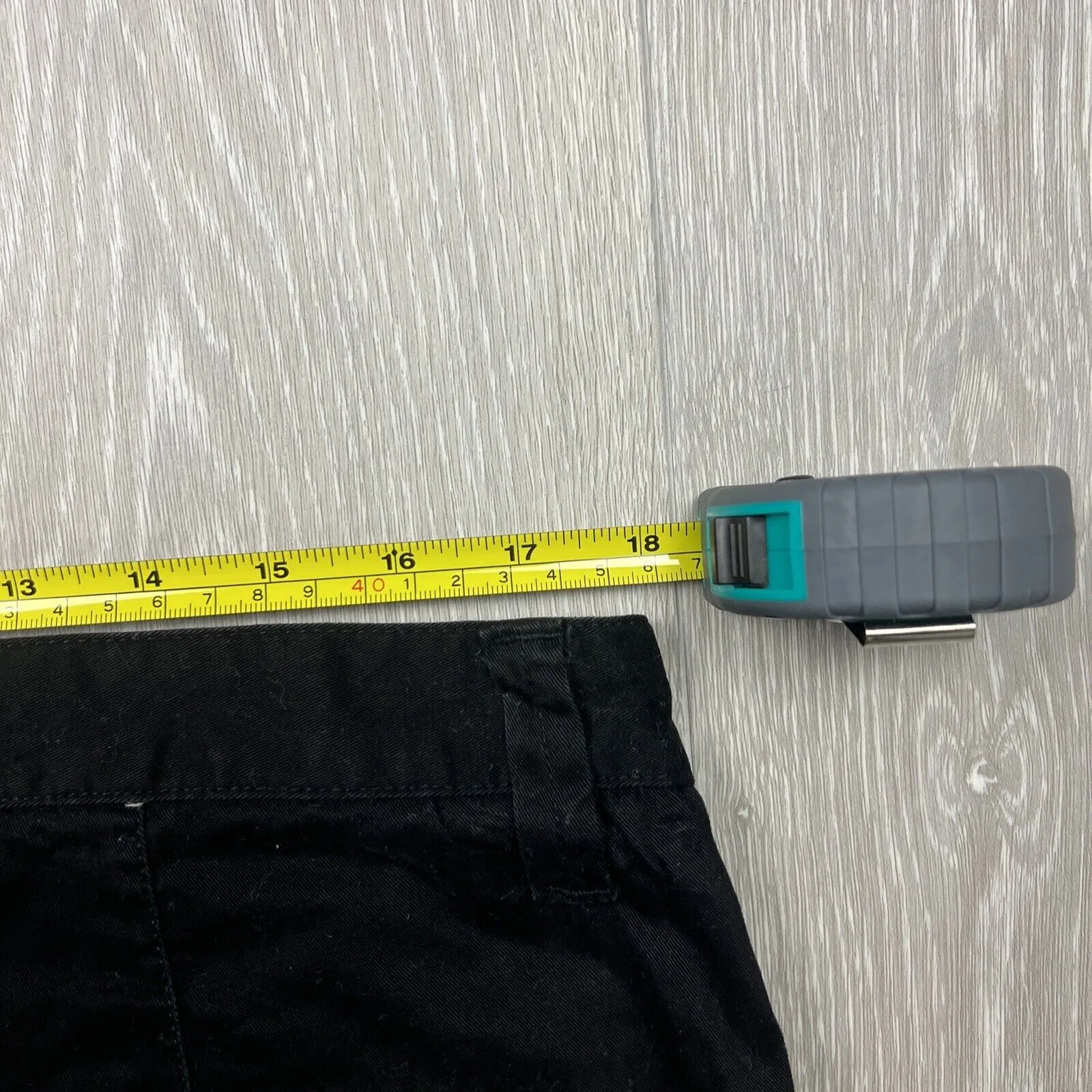 MJ Bale Mens Black Slim Chinos Size 36
