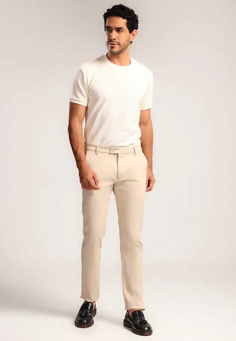 MOC - Celana Panjang Chinos Pria Joseph - Beige Light