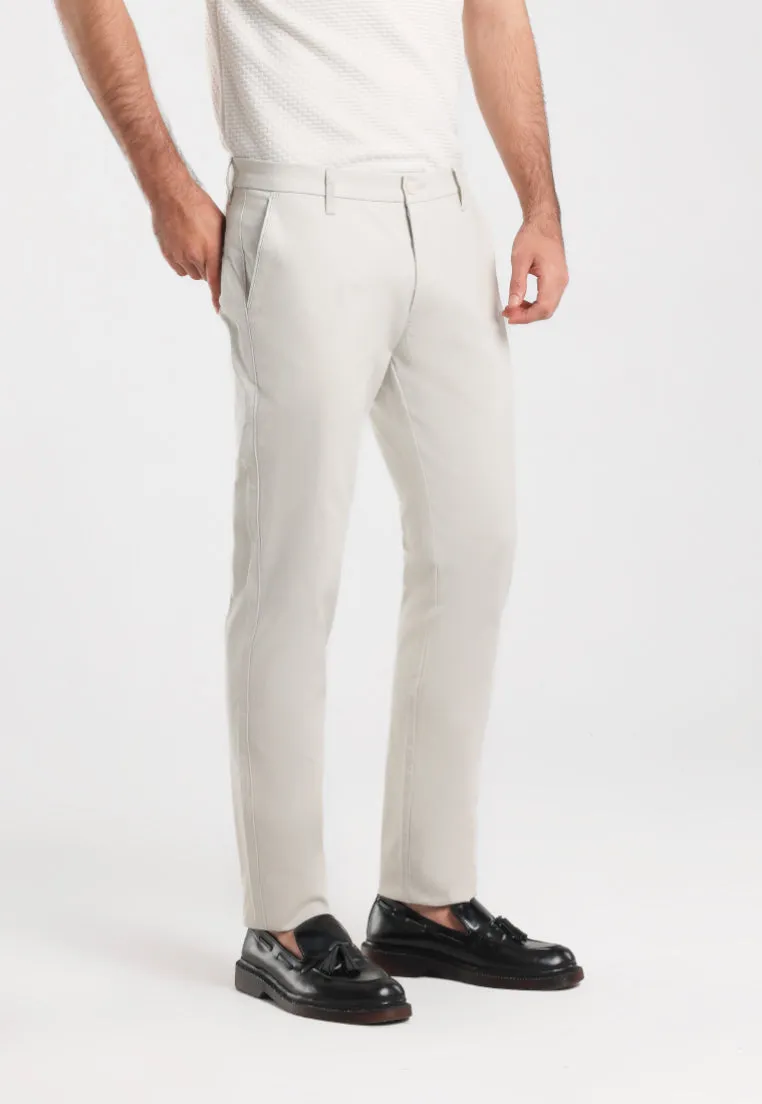 MOC - Celana Panjang Chinos Pria Renviggo - Light Khaki