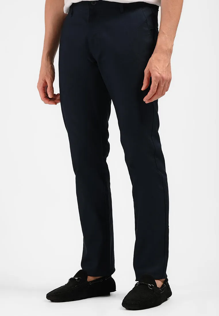 MOC Celana Panjang Chinos Pria Slim Fit BARNIE-NAVY
