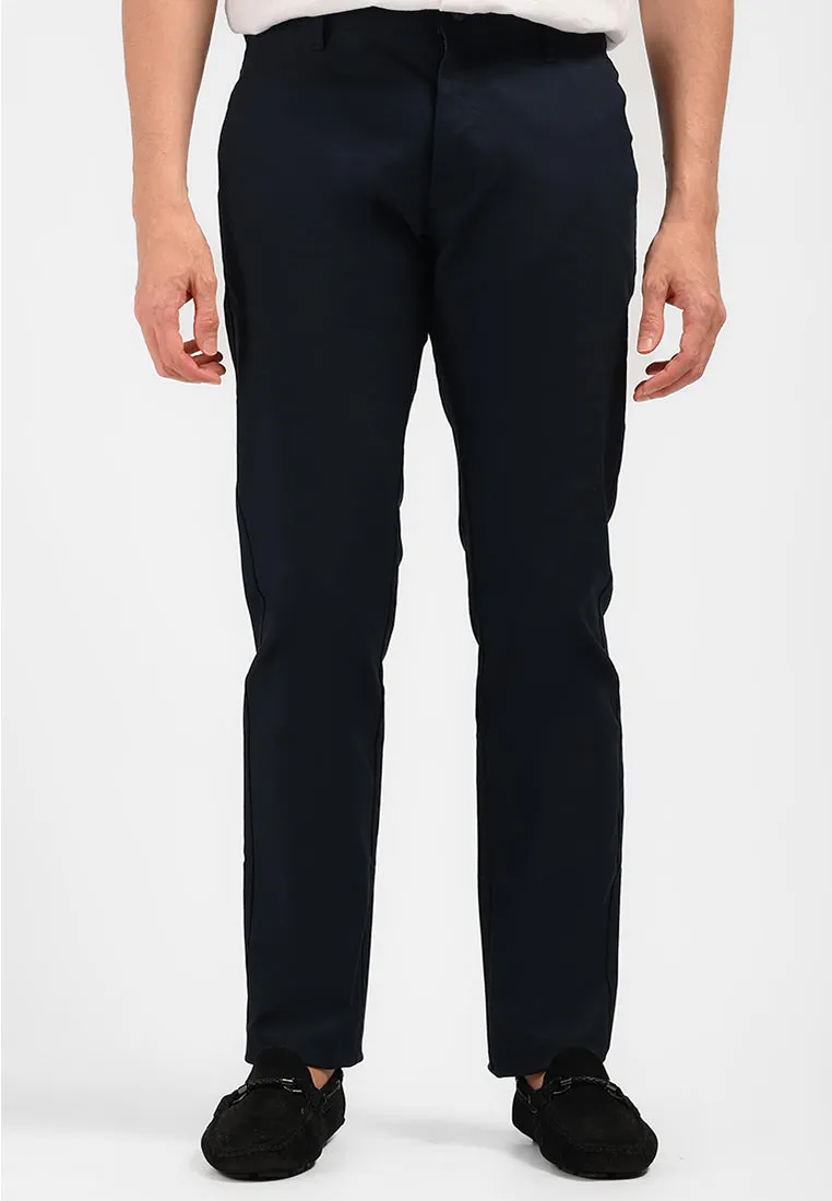 MOC Celana Panjang Chinos Pria Slim Fit BARNIE-NAVY