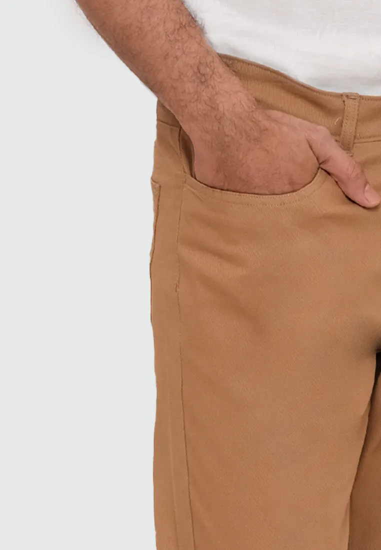 MOC Celana Panjang Chinos Pria Slim Fit HOVE-CAMEL
