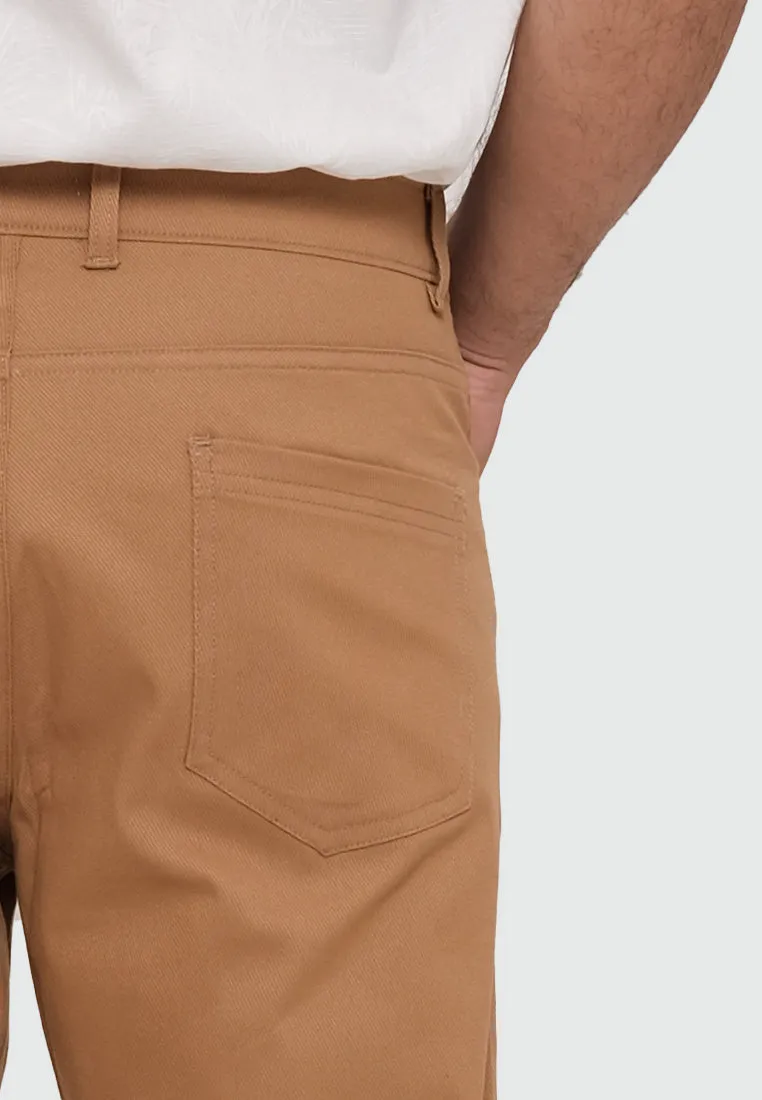MOC Celana Panjang Chinos Pria Slim Fit HOVE-CAMEL