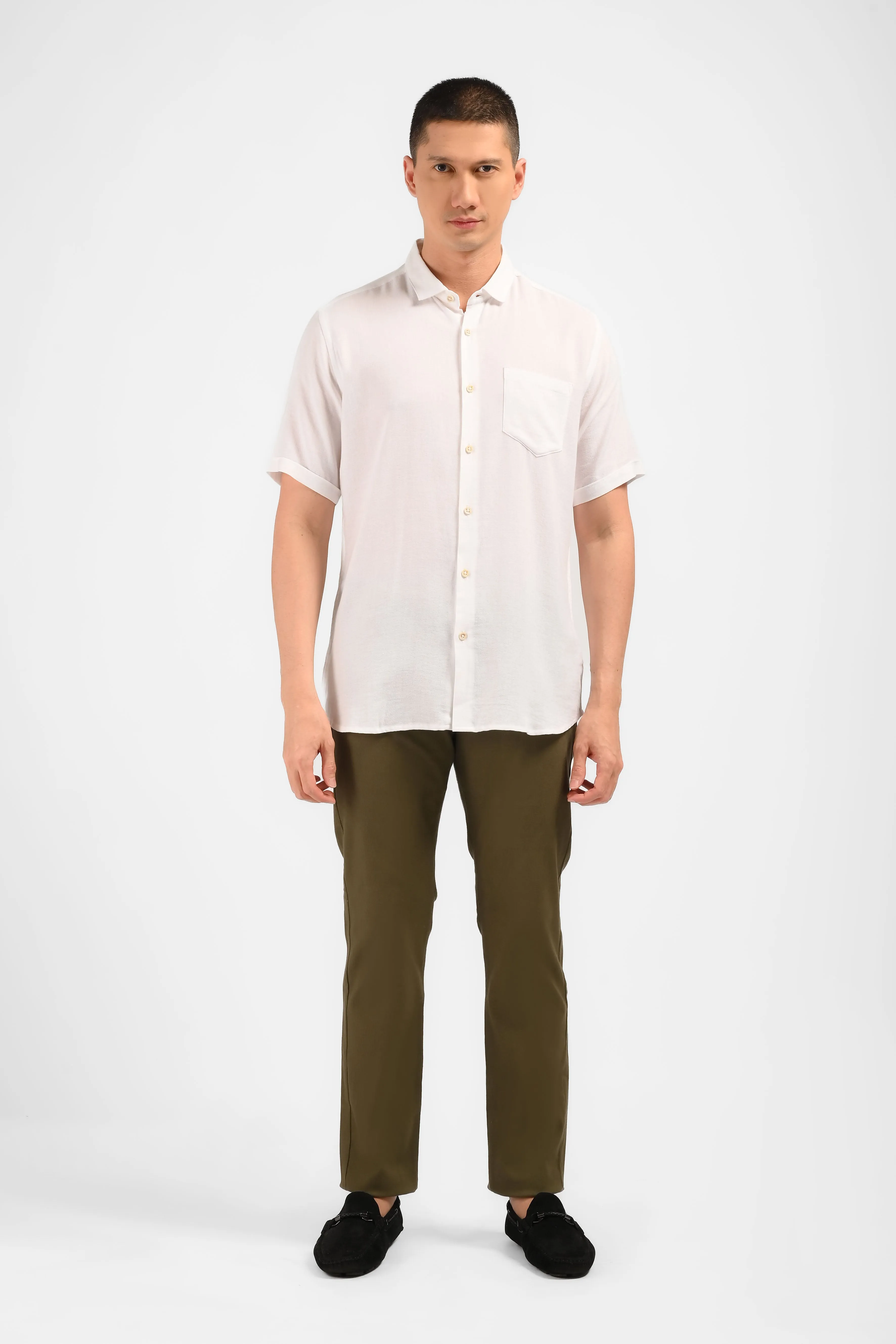 MOC Celana Panjang Chinos Pria Slim Fit VERBY-OLIVE