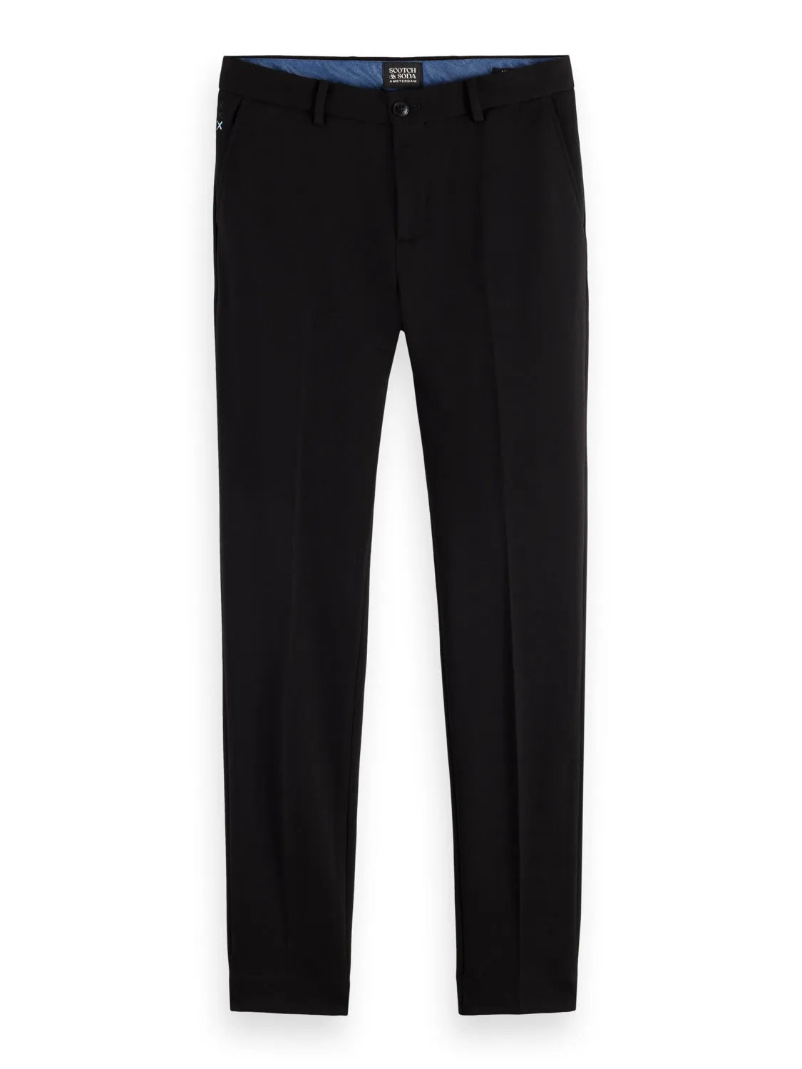 Mott Knitted Jersey Slim Fit Pant - Black Melange
