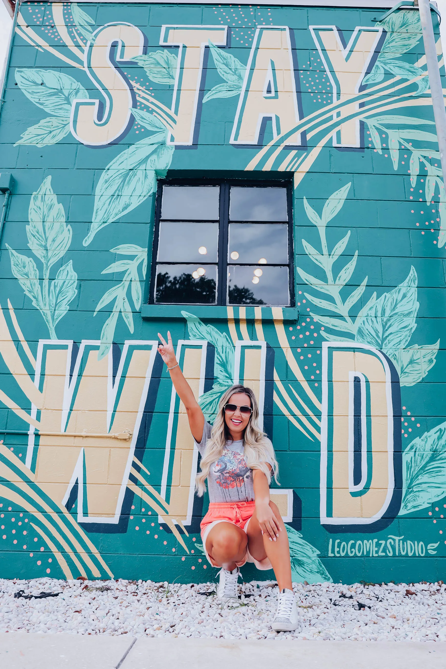 Multi Leopard Drip Graphic Tee