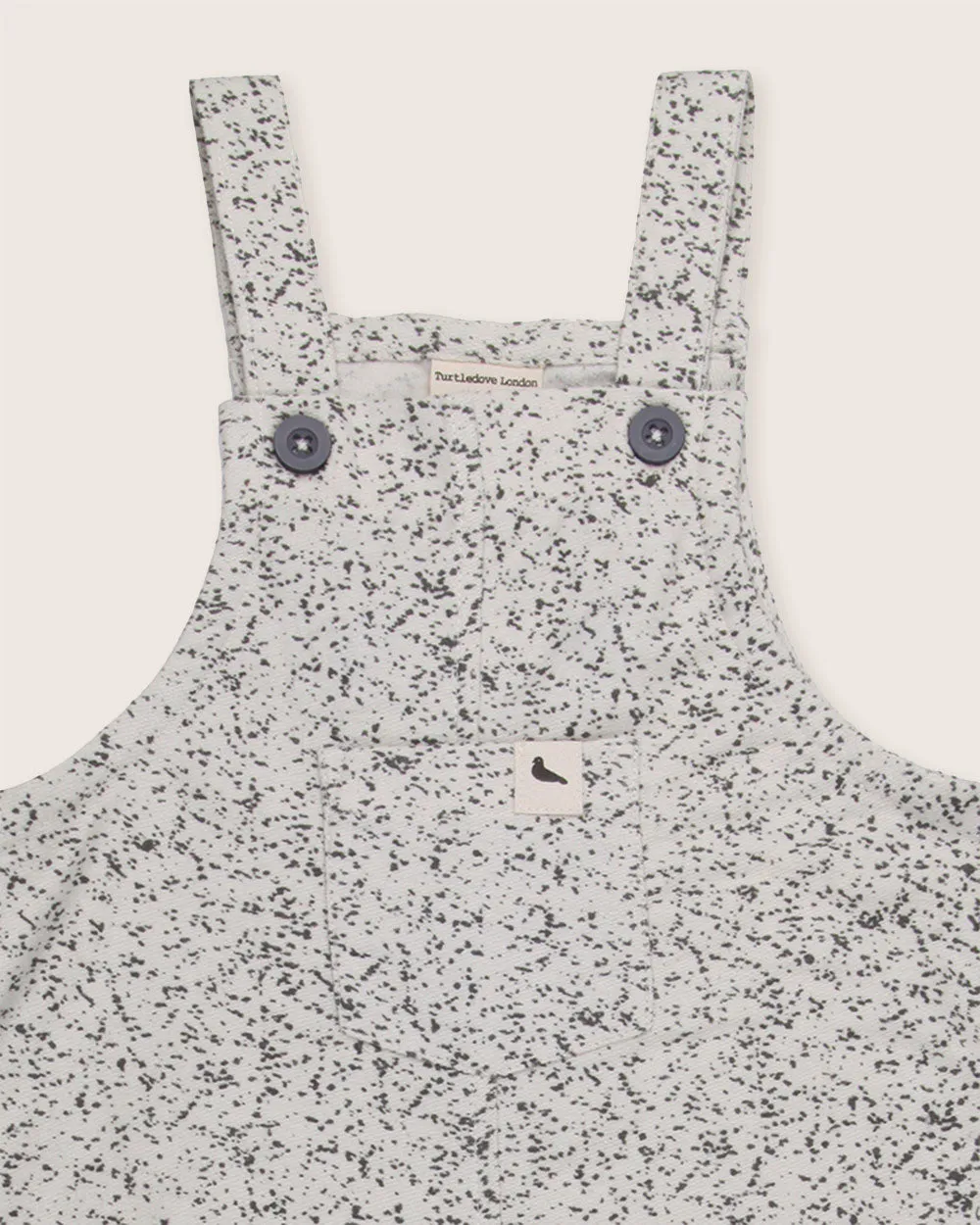 Multicolour Speckled Bear Print Dungarees