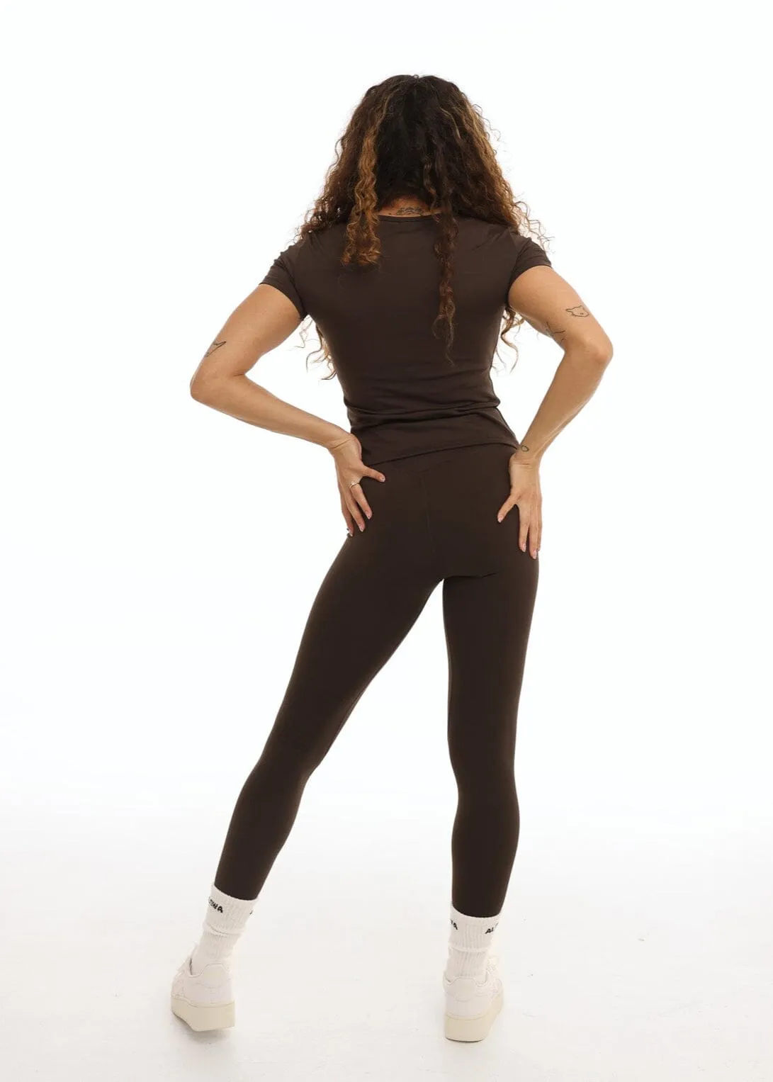 Mylo Seamless High Waist Dark Truffle