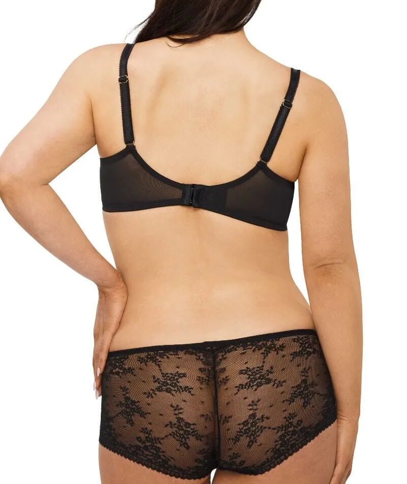 Nancy Ganz Jasmine Balconette Underwire Bra - Black