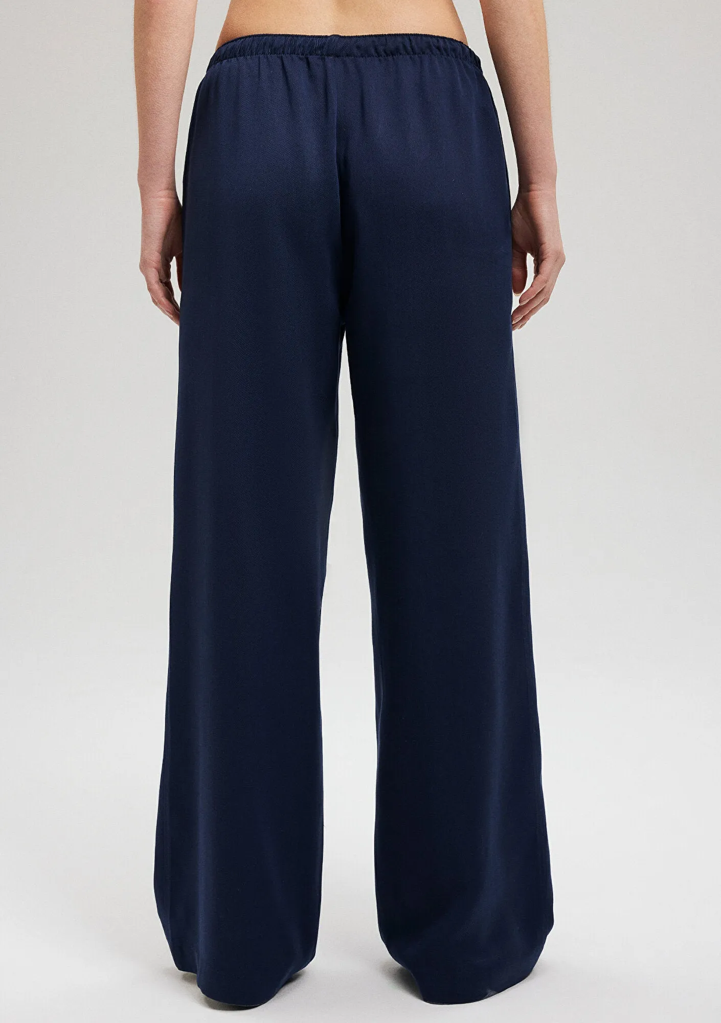 Navy Wide Leg Pants