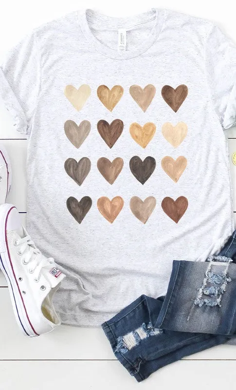 Neutral Heart Grid Tee