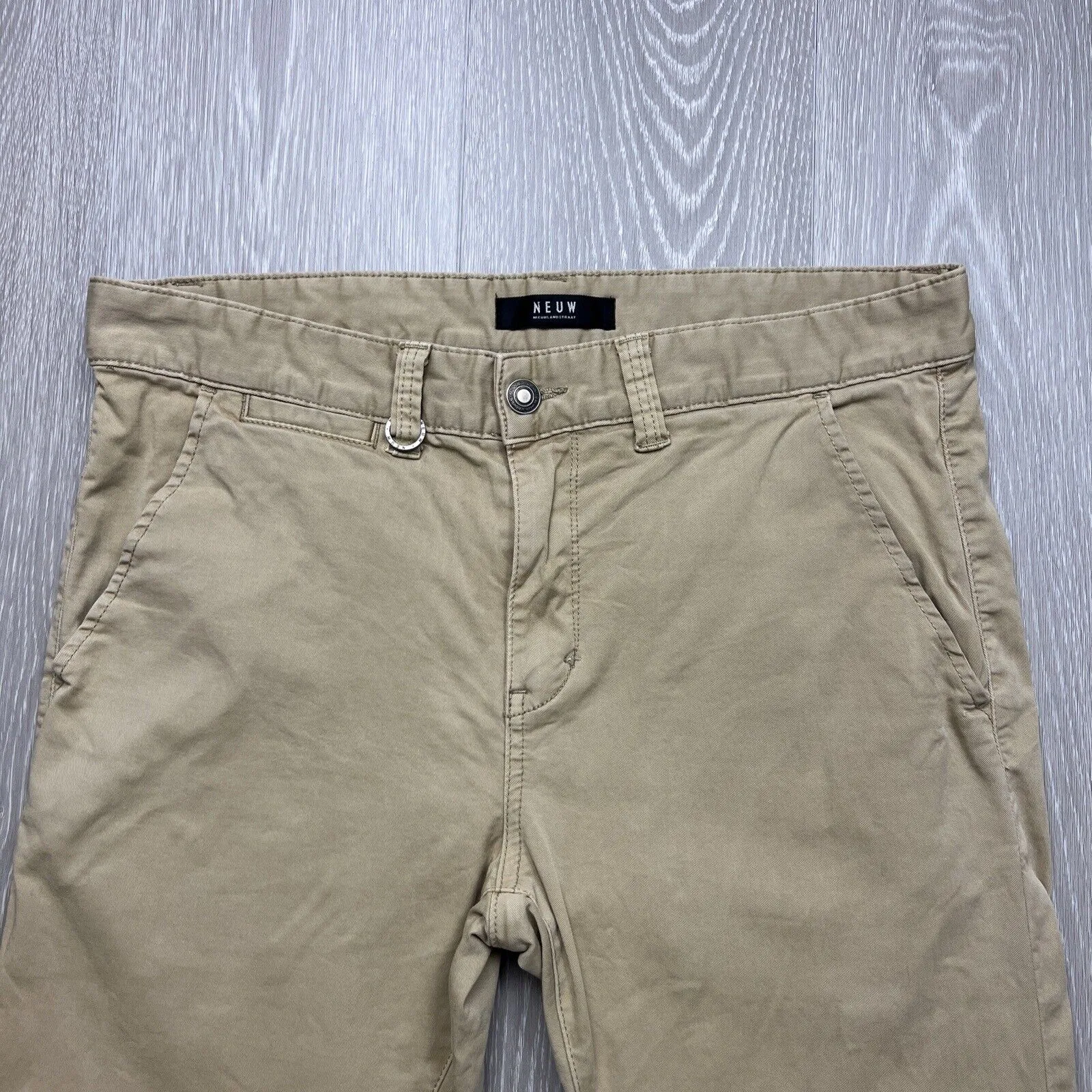 Neuw Mens Beige Slim Chinos Size 34 x 32