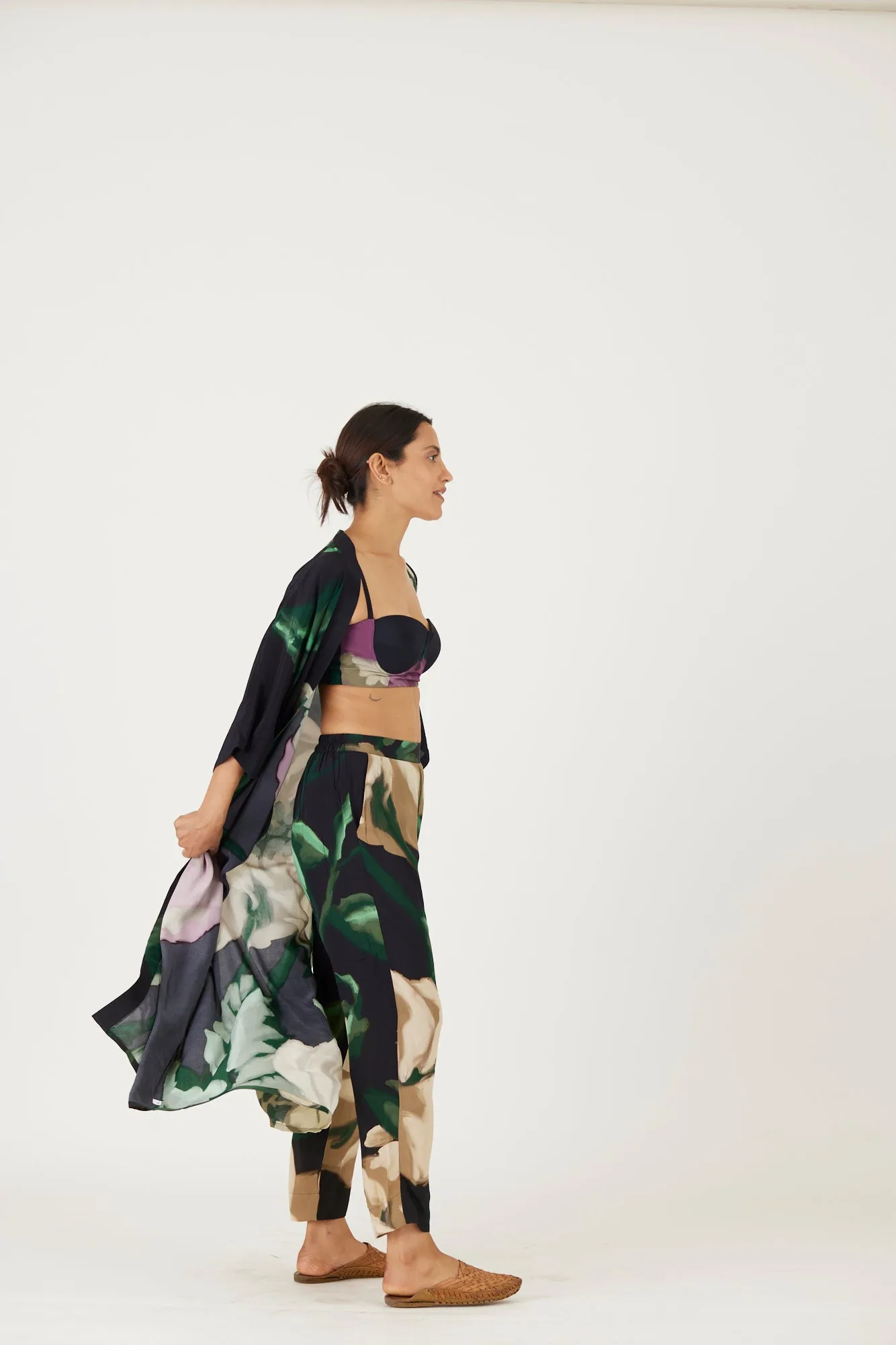 New Season Fall 24/Summer 25-Coord Set-Crepe-Sara Green-YAMLS56-Fashion Edit Yam
