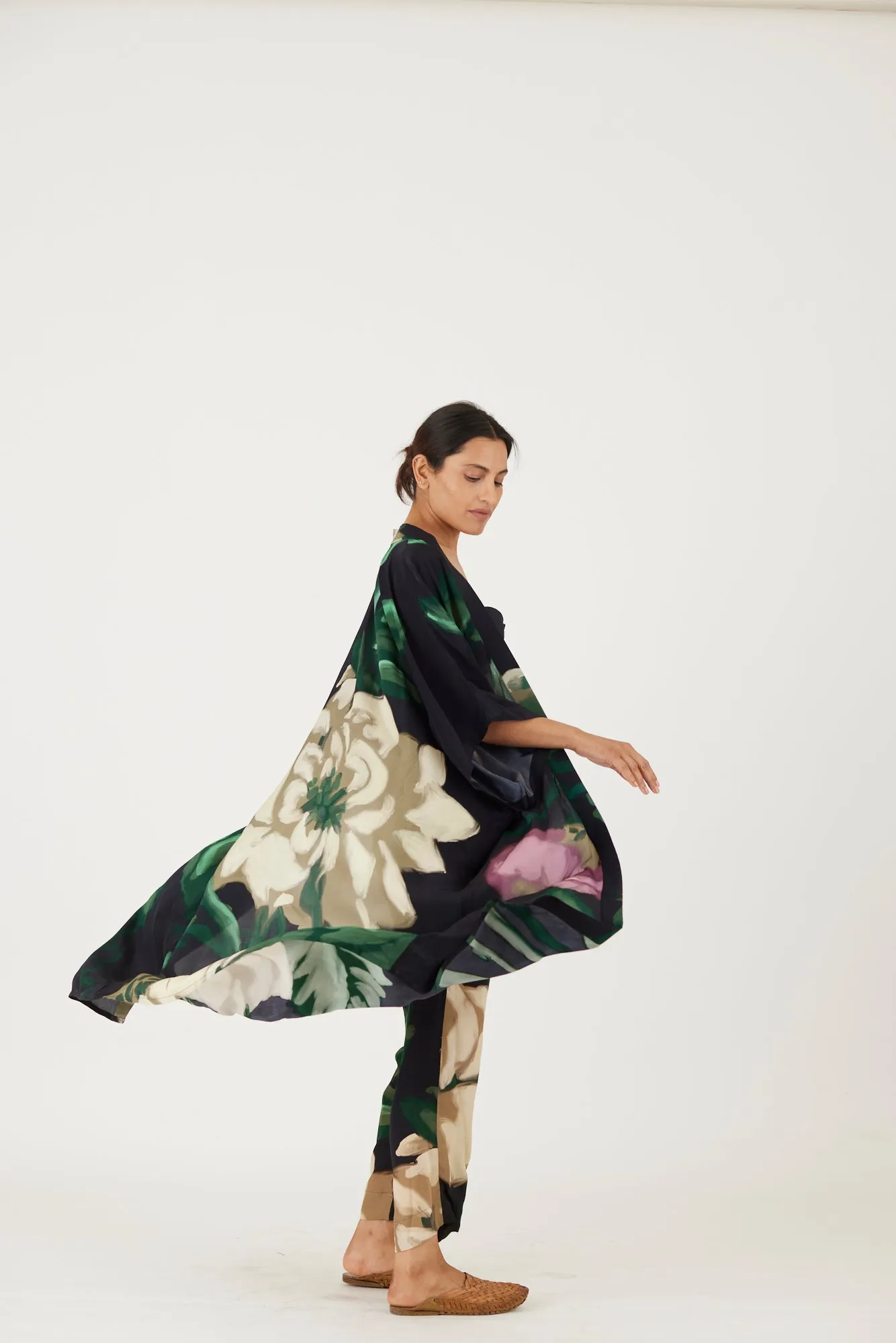 New Season Fall 24/Summer 25-Coord Set-Crepe-Sara Green-YAMLS56-Fashion Edit Yam