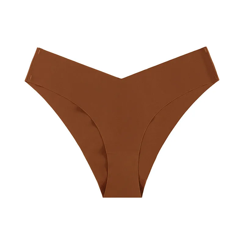 Non-marking Ice Silk Low Waisted Triangle Pants Quick Dry Sports Panties