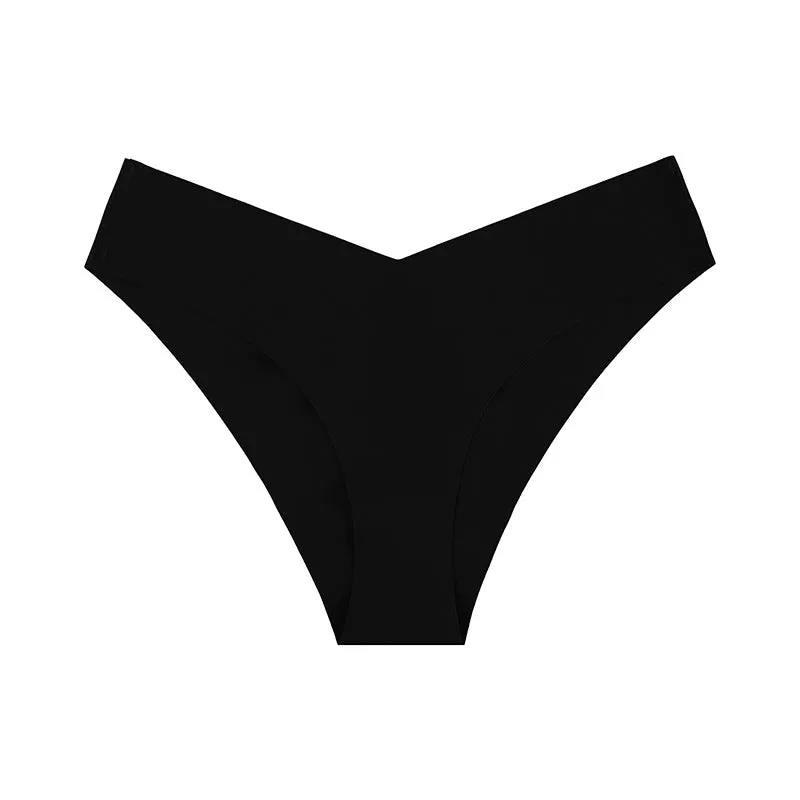 Non-marking Ice Silk Low Waisted Triangle Pants Quick Dry Sports Panties