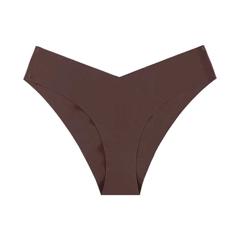 Non-marking Ice Silk Low Waisted Triangle Pants Quick Dry Sports Panties