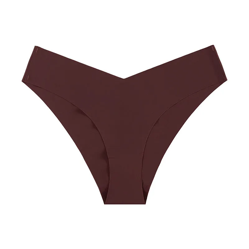 Non-marking Ice Silk Low Waisted Triangle Pants Quick Dry Sports Panties