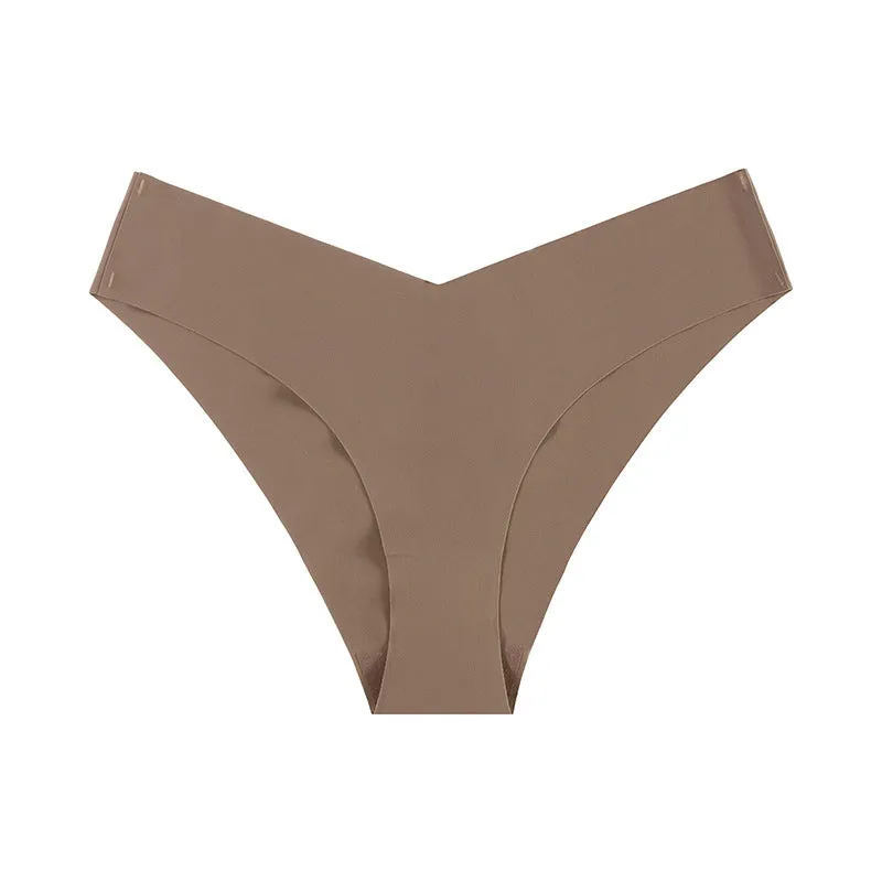 Non-marking Ice Silk Low Waisted Triangle Pants Quick Dry Sports Panties