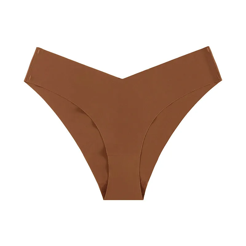 Non-marking Ice Silk Low Waisted Triangle Pants Quick Dry Sports Panties