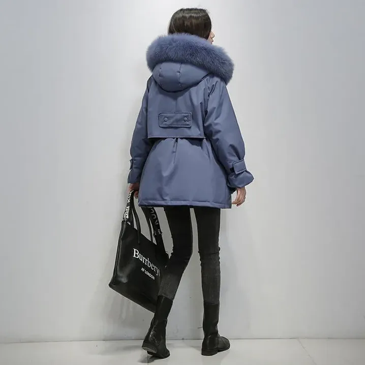 North fay winter parka with fur for women
