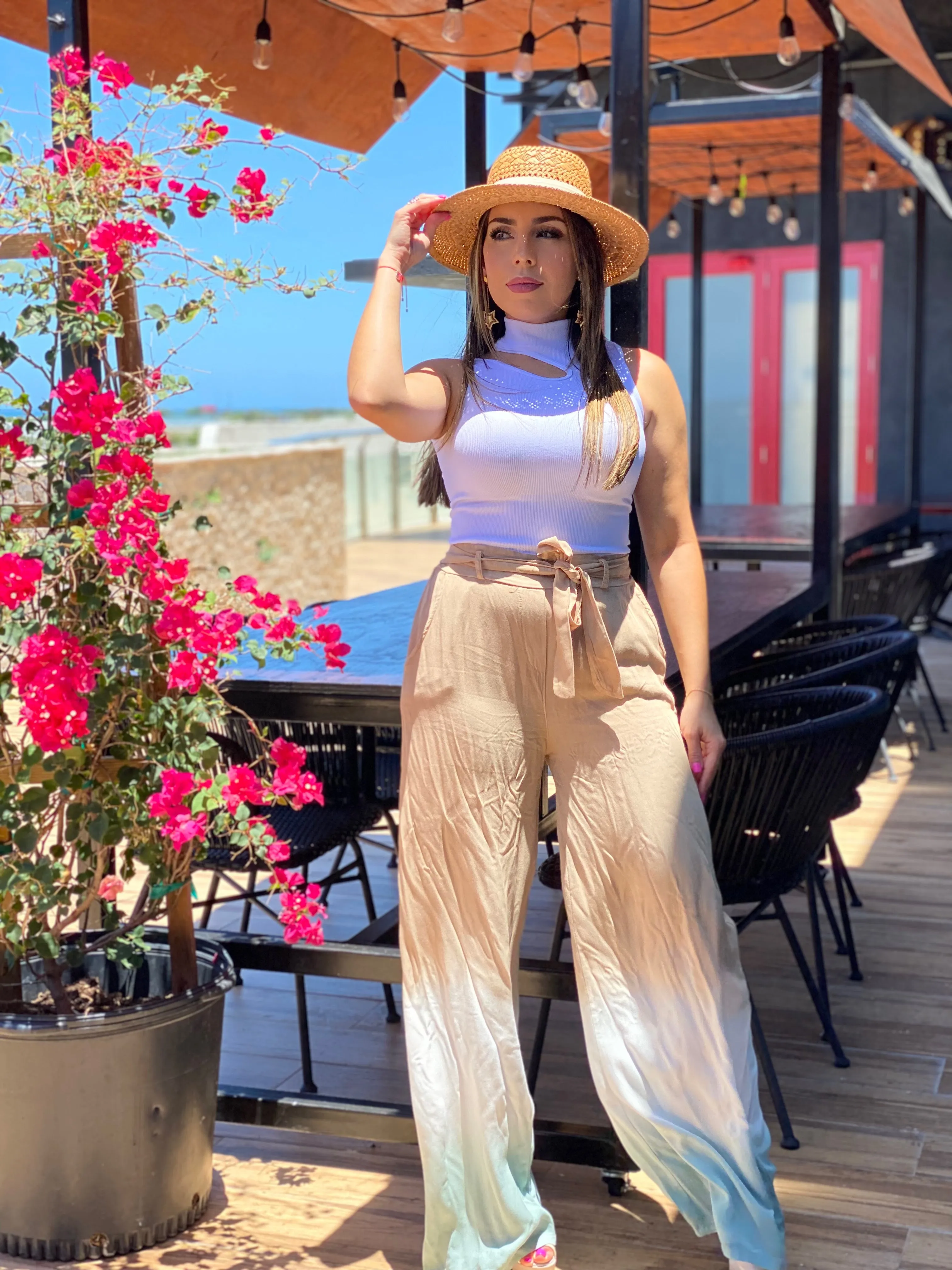 Ombré Wide Leg Pant