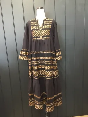 Onyx Aztec Dress