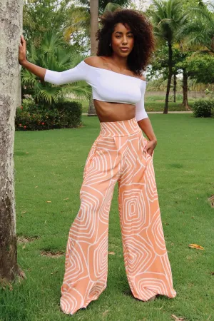 Orange Pants Set