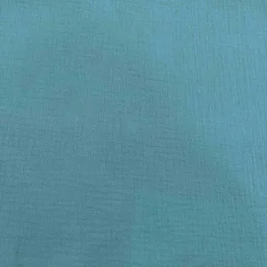 Organic Cotton Double Gauze, Aqua - 1.93m remnant