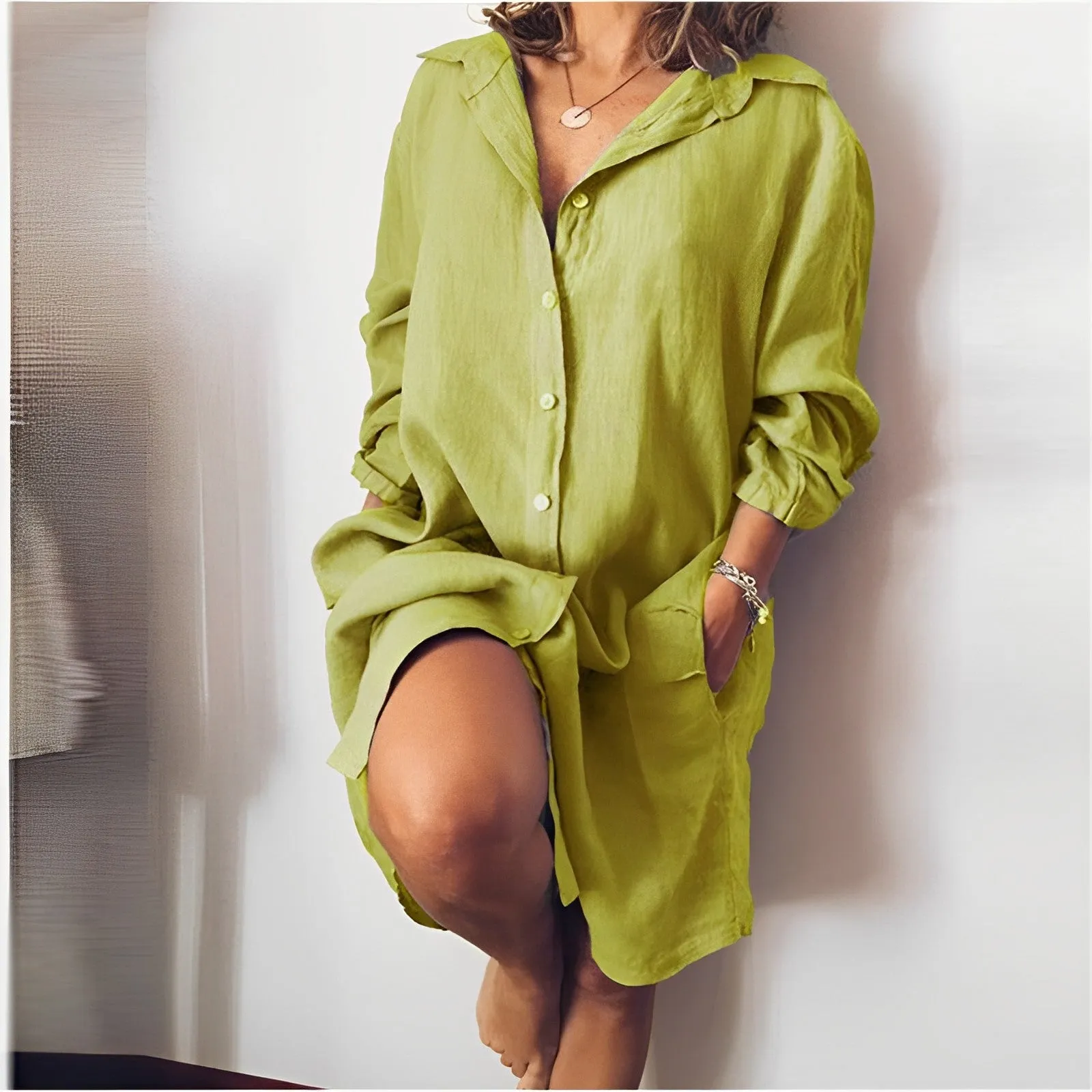 Otylia® | Ember Airy And Comfortable Linen Blouse