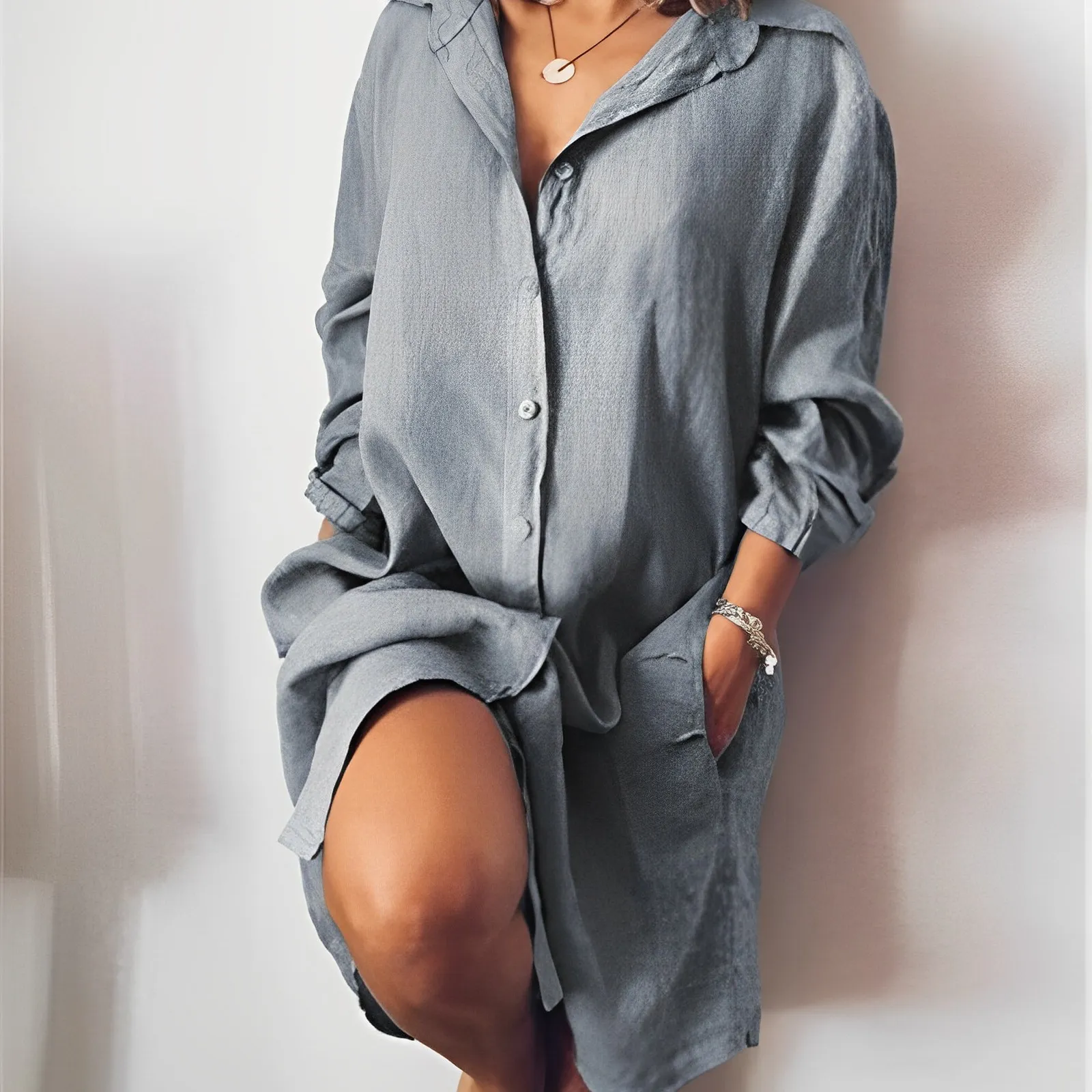 Otylia® | Ember Airy And Comfortable Linen Blouse