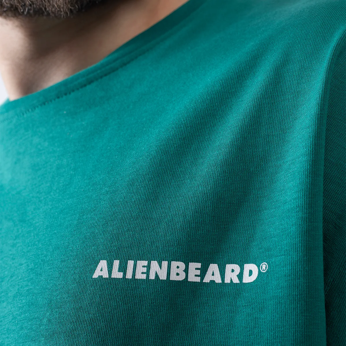 Oversized Split Tee . Green