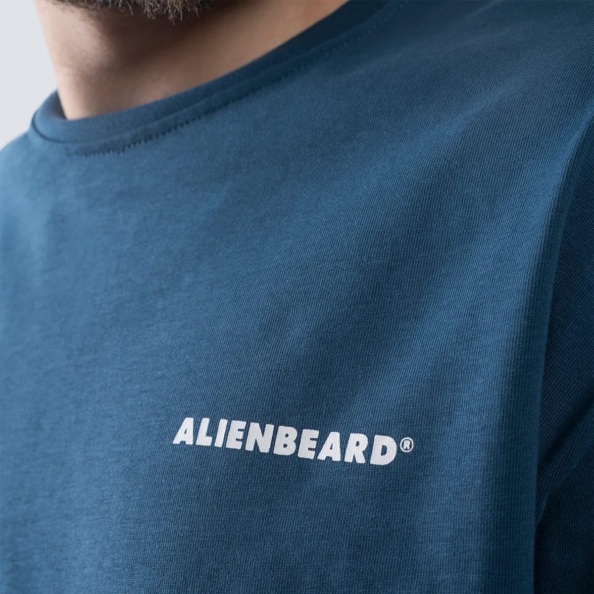 Oversized Split Tee . Indigo