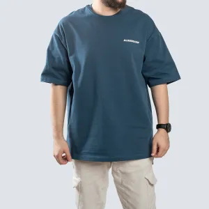 Oversized Split Tee . Indigo