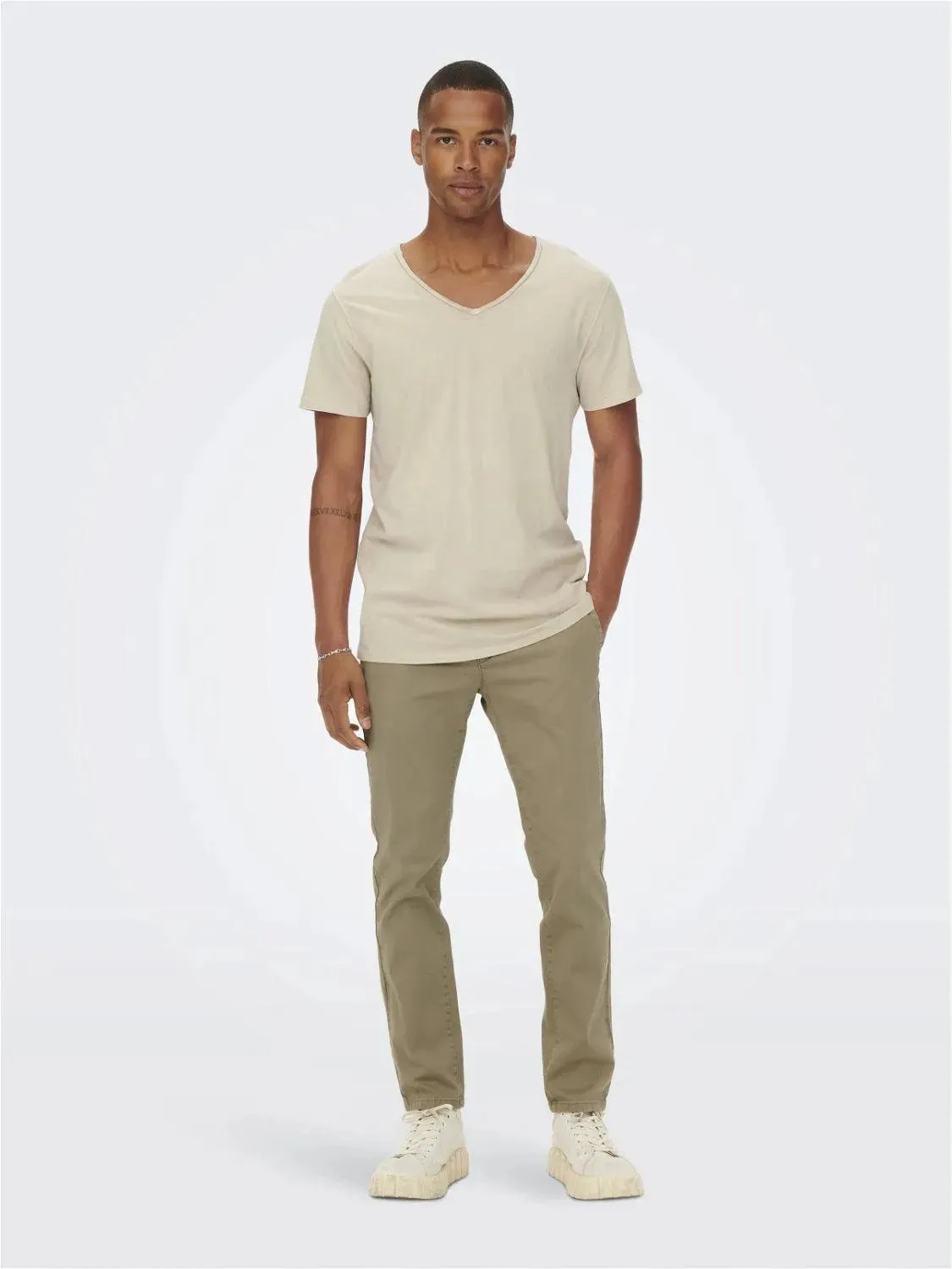 Pantalón Only&Sons Pete Slim Chino Beige