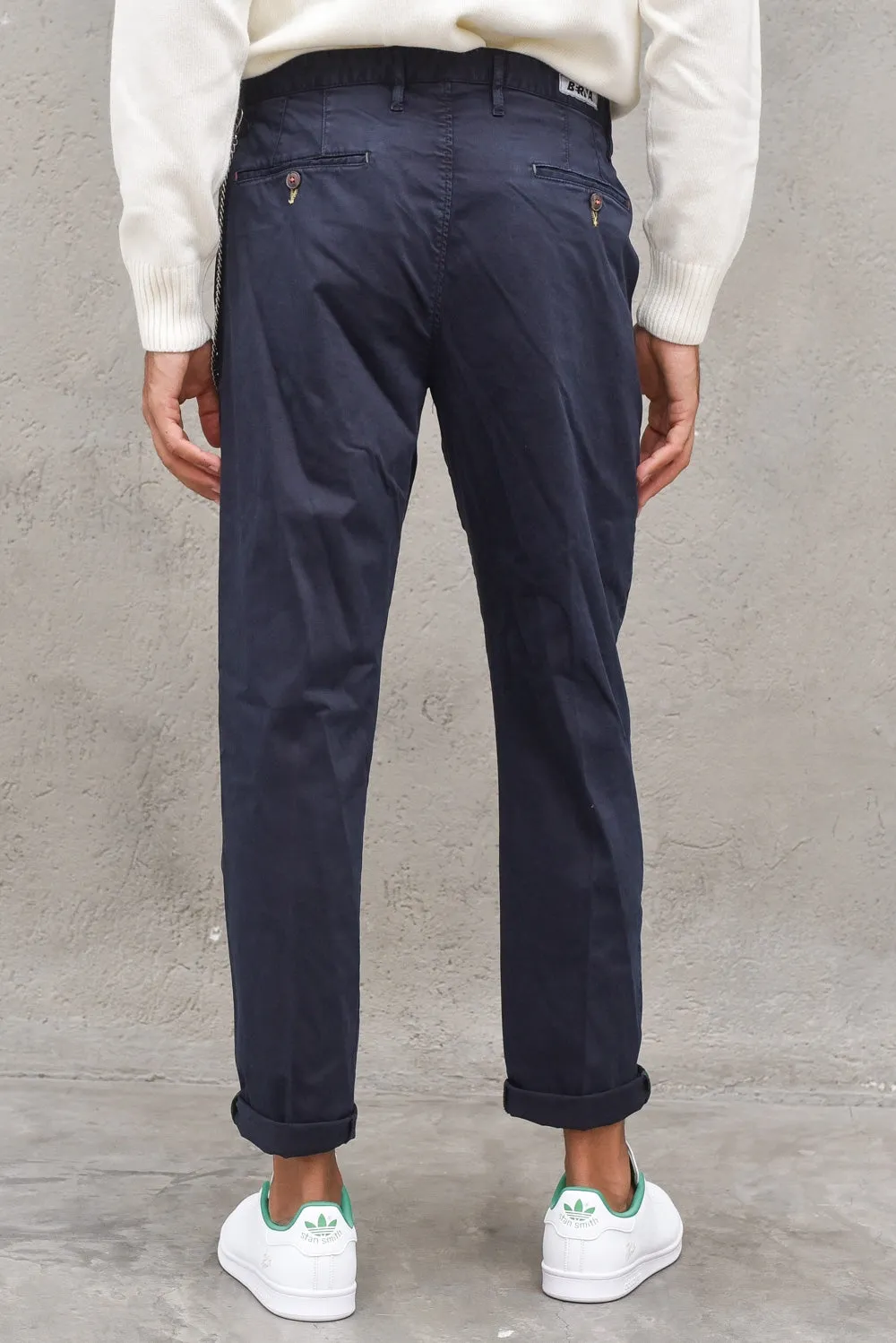 Pantalone Chinos Slim-Blu