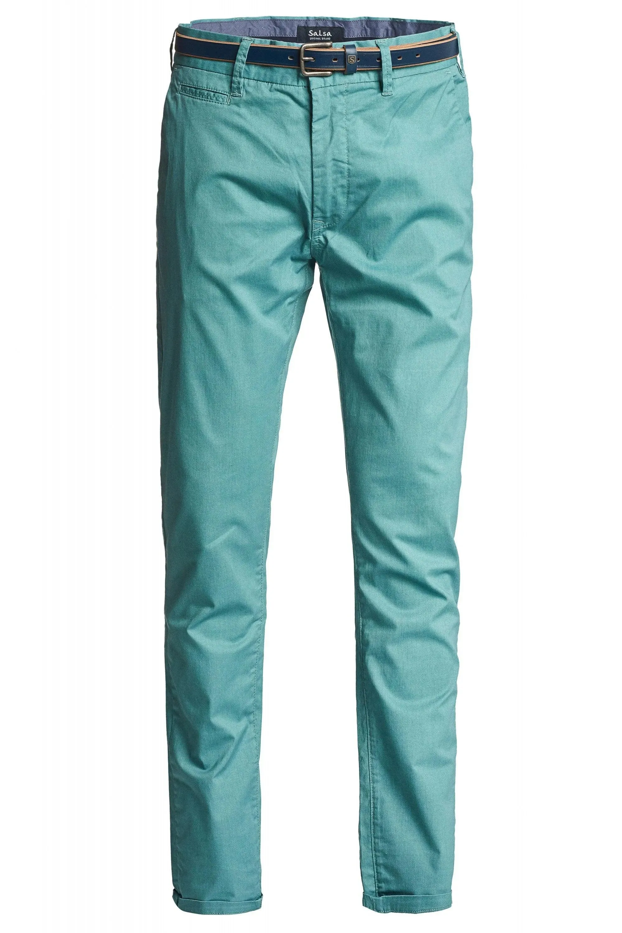 Pantalones chinos slim con microprint