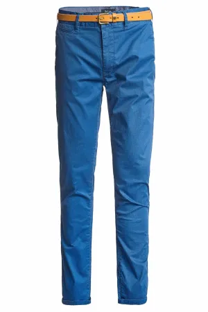 Pantalones chinos slim con microprint