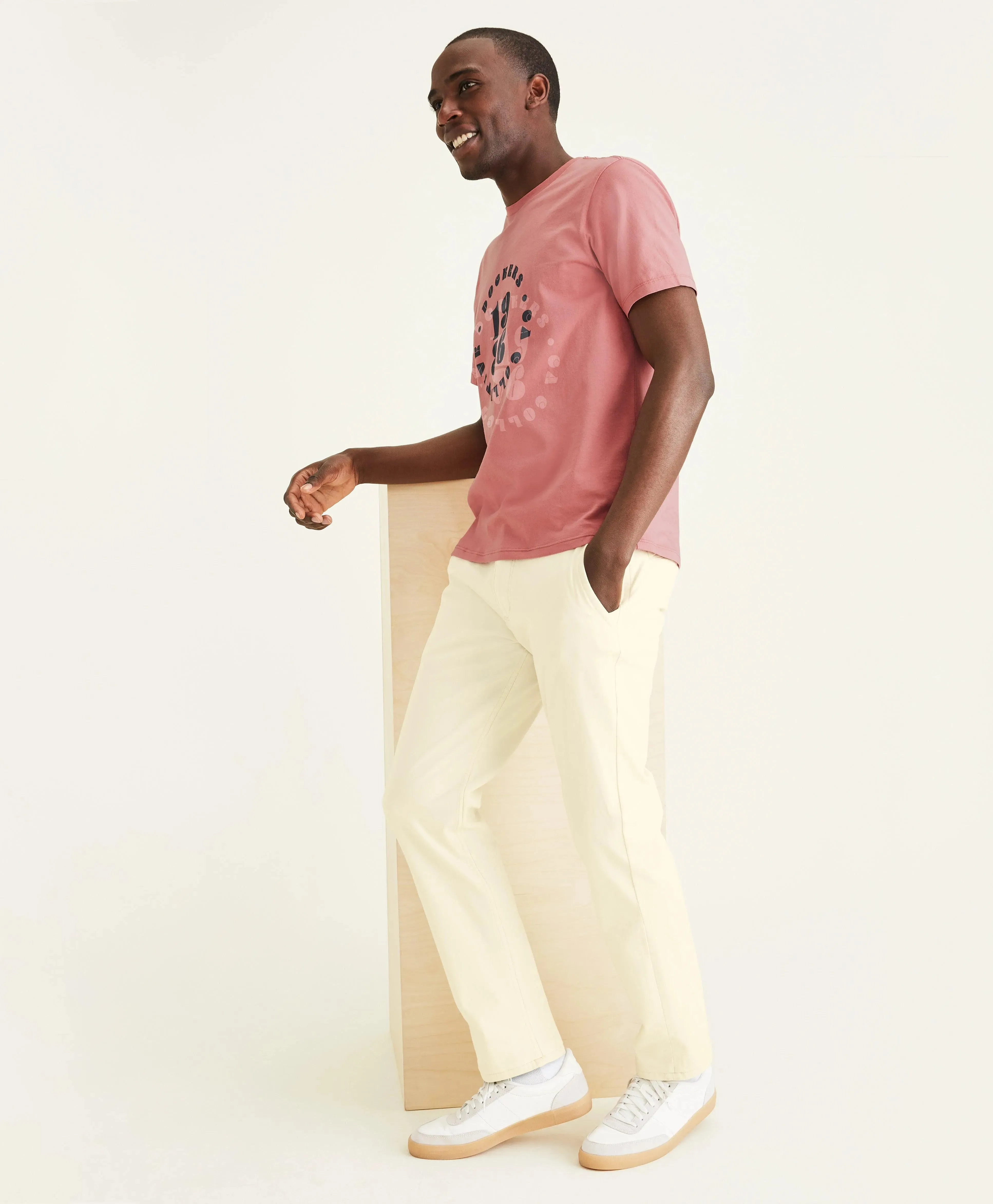 Pantalones Chinos Smart 360 Flex™ Alpha Slim Fit Oatmeal