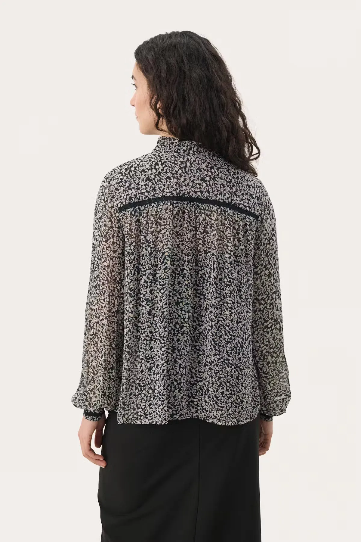 Part Two Leolu Smock Style Long Sleeve Shirt