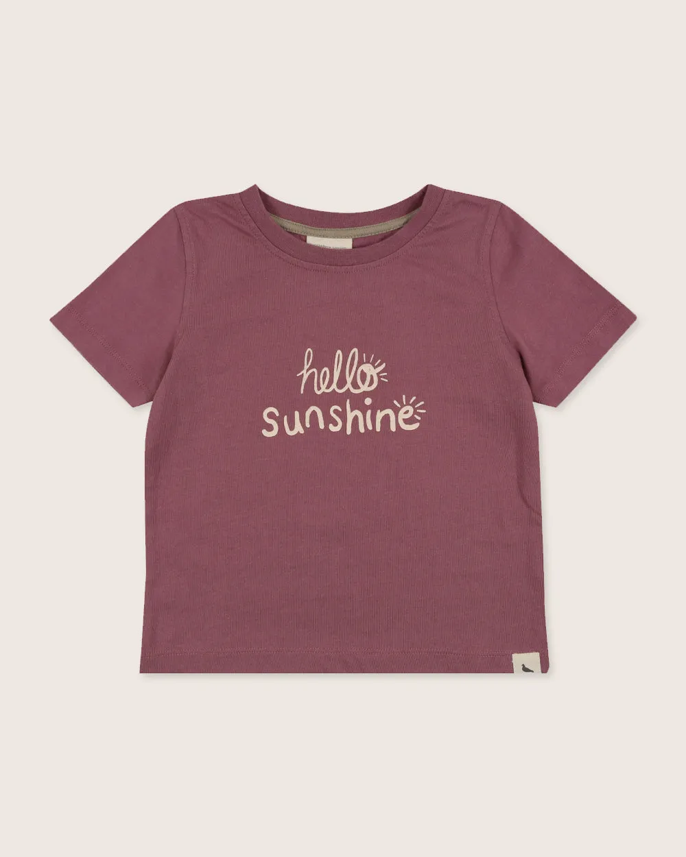Pink Hello Sunshine Print T-Shirt