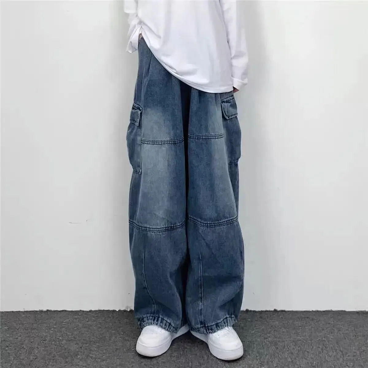 PioneerWear Vintage Wide-Leg Latzhosen