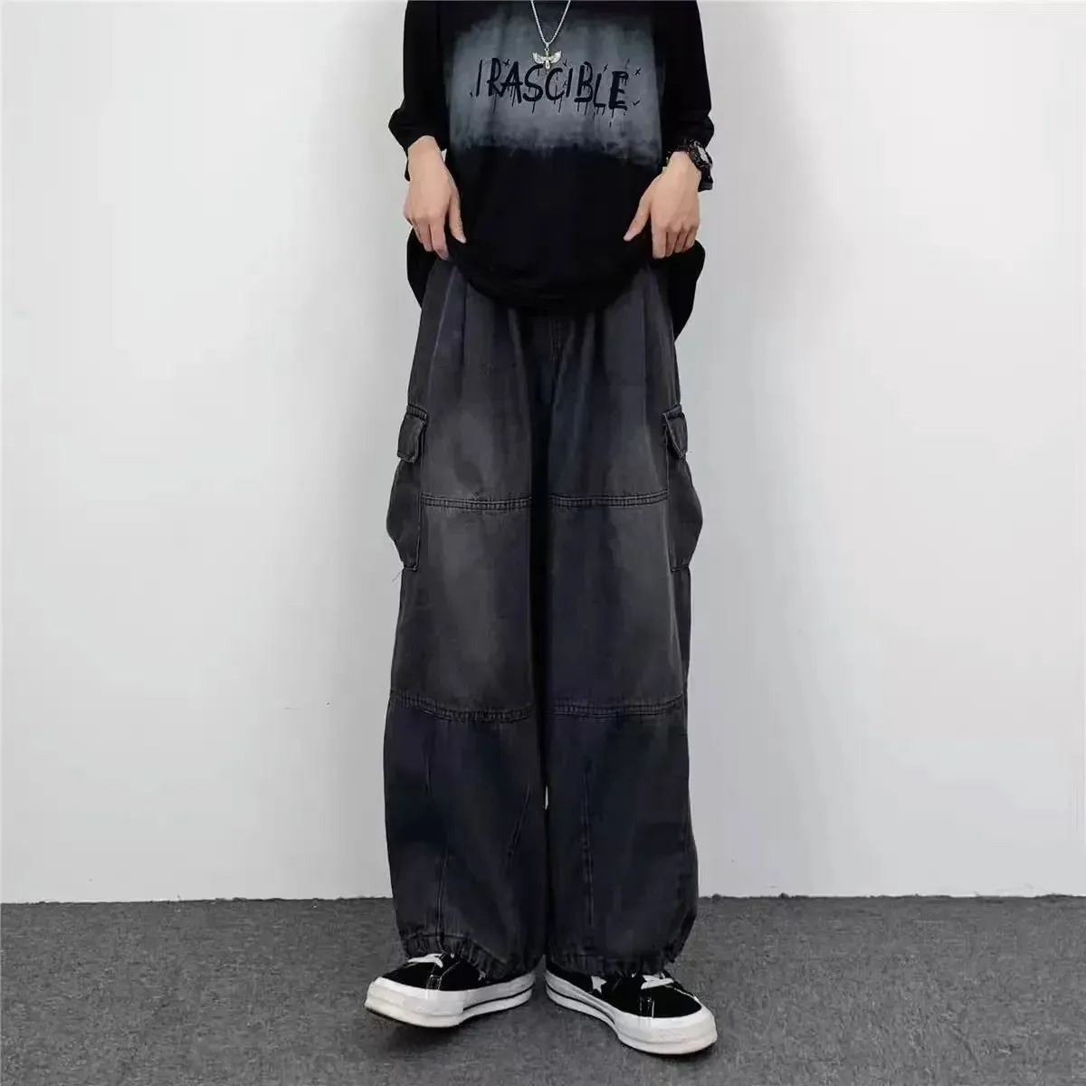 PioneerWear Vintage Wide-Leg Latzhosen
