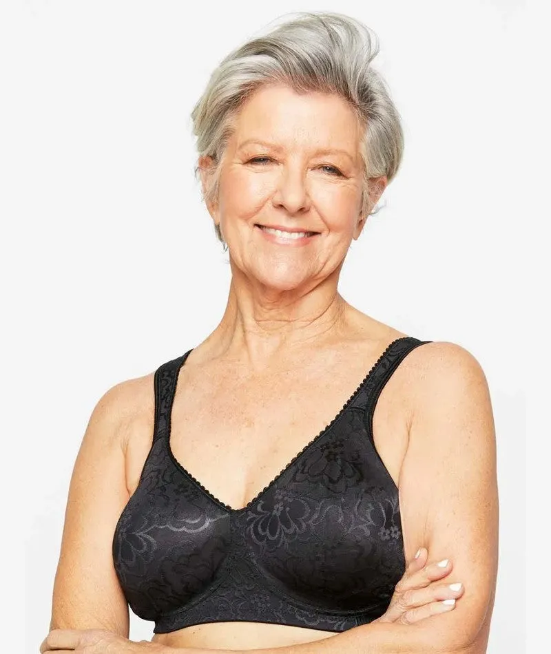 Playtex 18 Hour Ultimate Lift & Support Wire-Free Bra - Black