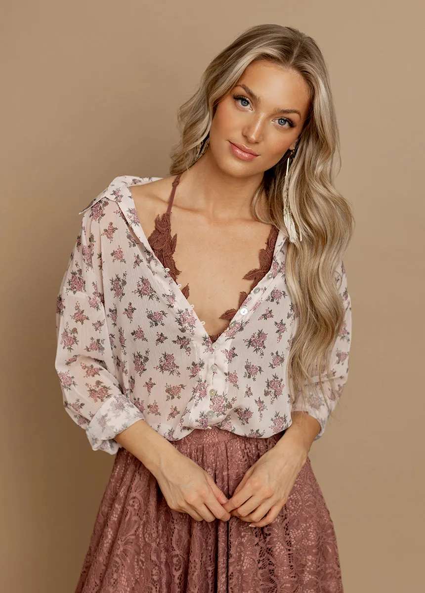 Poesy Bralette in Mahogany