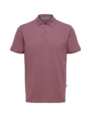Polo Selected Manga Corta Dante Rose Brown