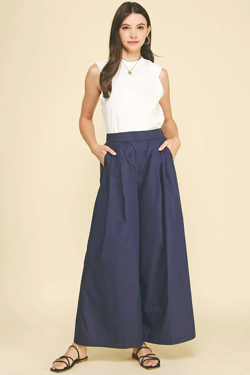 Poplin Wide Pant