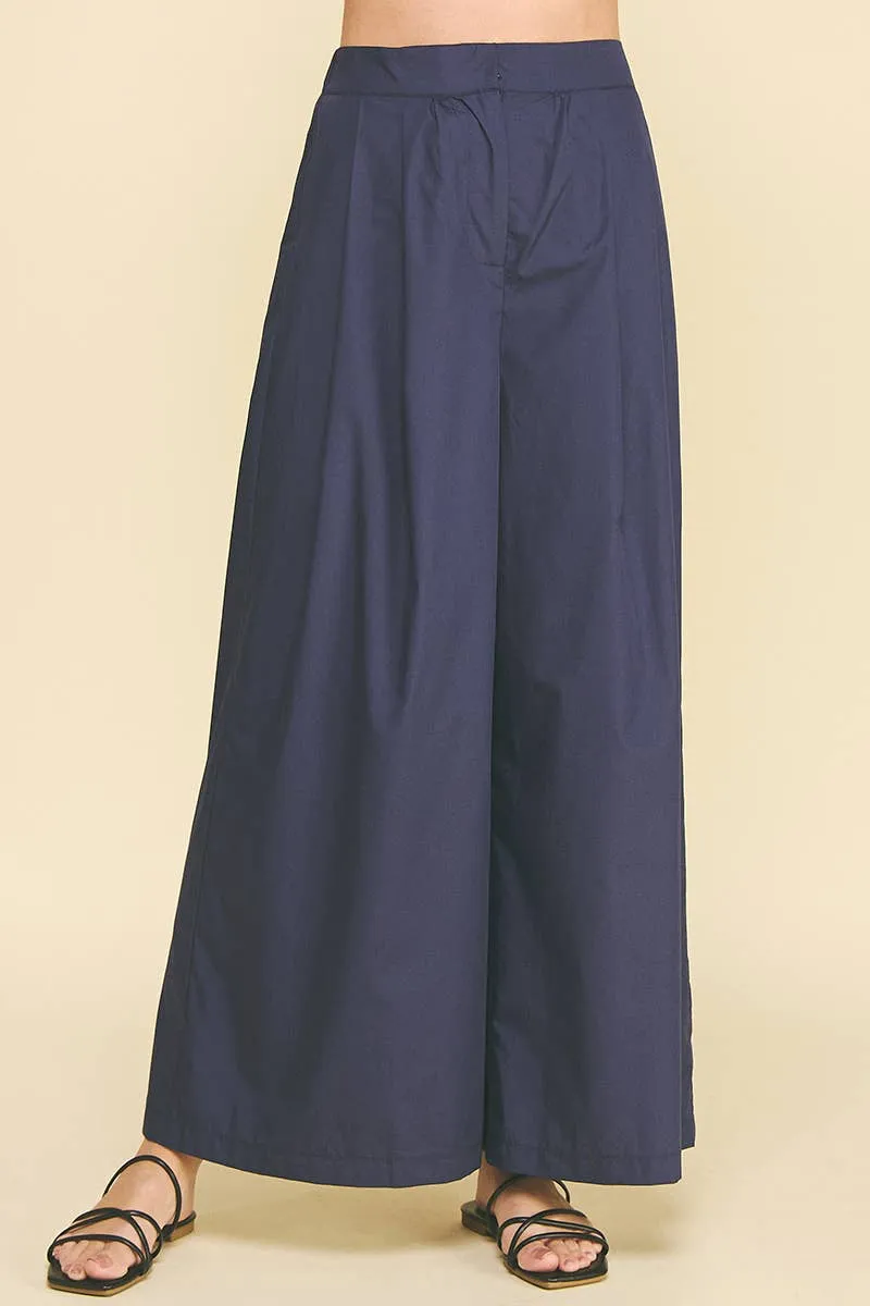 Poplin Wide Pant